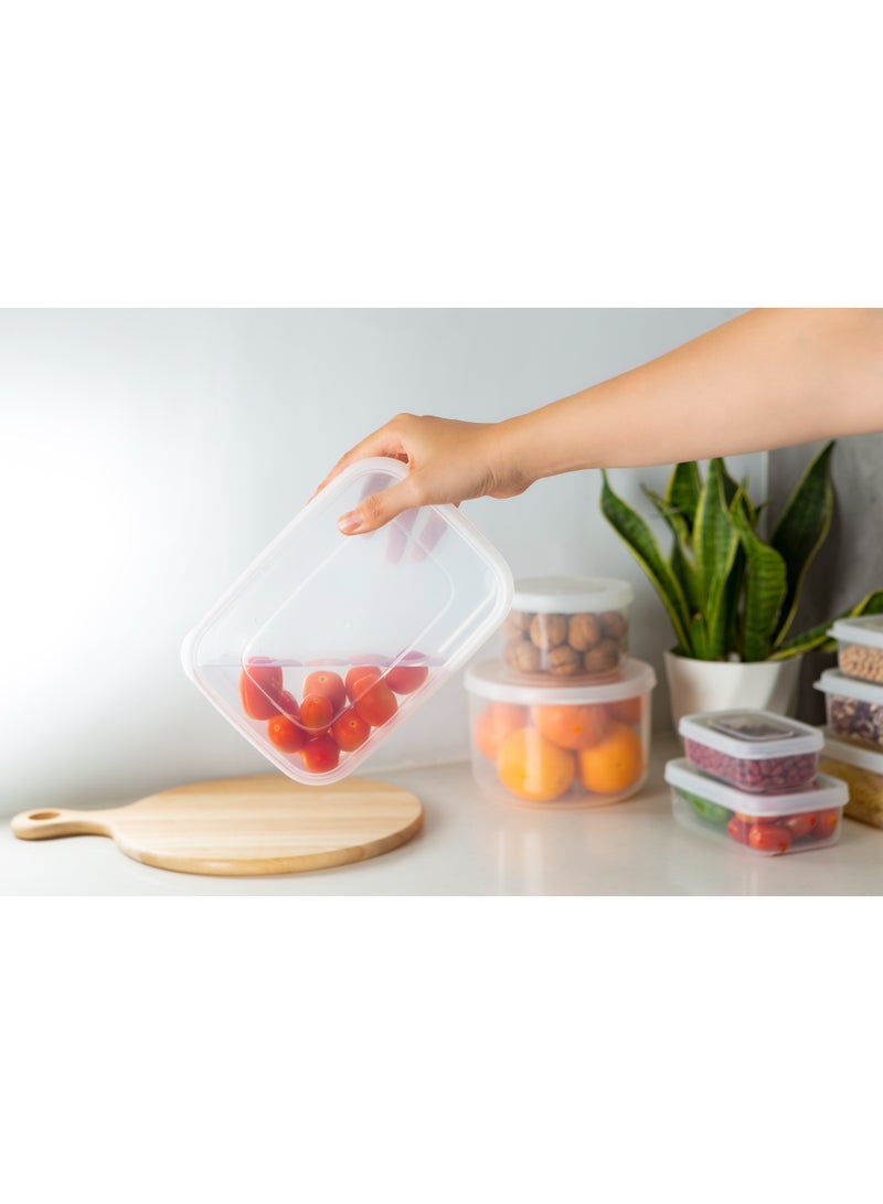 Inochi Hokkaido Food Storage Container Set 6pcs (500-750-1000-1500-2000-2500ML) | High-quality PP Safe Material | Store and Preserve Food, Pack Lunch, Kitchen Organizer | Freezer, Microwave & Dishwasher Safe | Reusable Food Storage - Avocado Green - Image 4